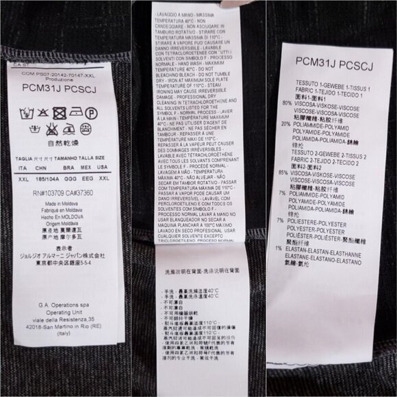 NWT Armani Collezioni Mens Size XXL Gray Crew Neck Pullover Shirt Viscose Blend - Picture 14 of 16